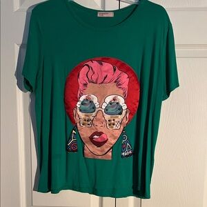 Graphic Green Short Sleeve Tee